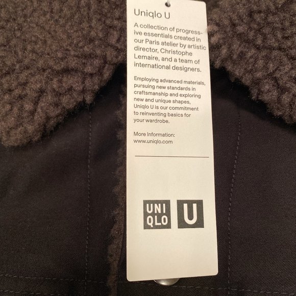 NWT Uniqlo U Christophe Lemaire Trucker Jacket Blk - Picture 6 of 7